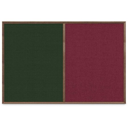 United Visual Products Slim Style Indoor Enclosed Corkboard, 24 UV502SCH-WHITE-AMETHY